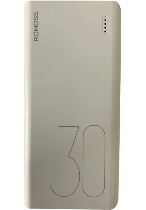 Повербанк Romoss 30000mAh PHP30 18W (PHP30-201-01H) белый