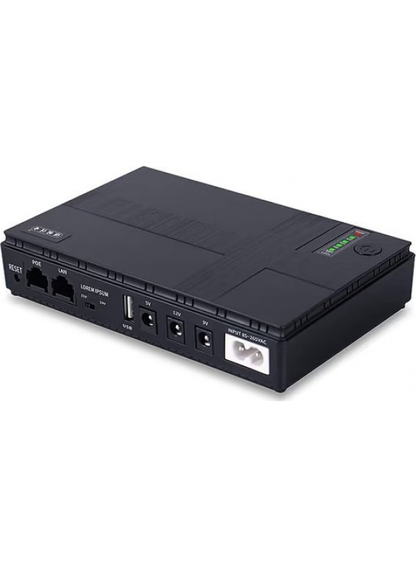 Джерело безперебійного живлення Andes DC1018P 18W 10400mAh 12V/ 9V/5v для роутера