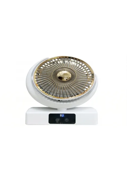 Настільний вентилятор акумуляторний з підсвічуванням та Type-C FAN F23