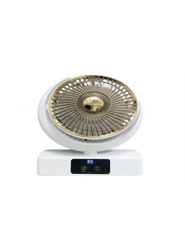 Настільний вентилятор акумуляторний з підсвічуванням та Type-C FAN F23