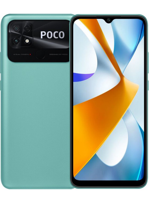 POCO C40 4/64GB Coral Green + захисне скло В ПОДАРУНОК