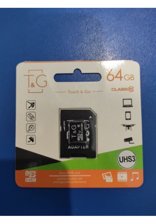 Touch and Go Micro SD 64 GB накопитель UHS-3 10 Class