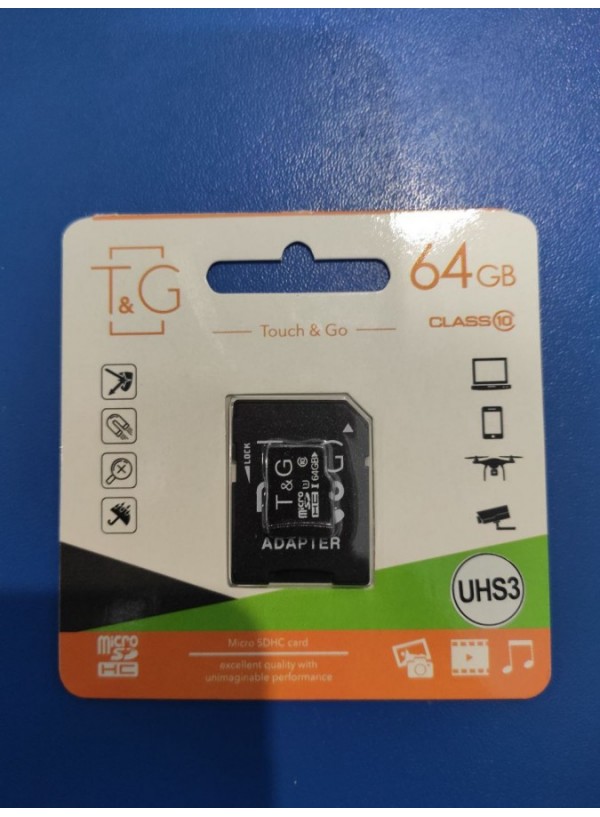 Touch and Go Micro SD 64 GB накопитель UHS-3 10 Class
