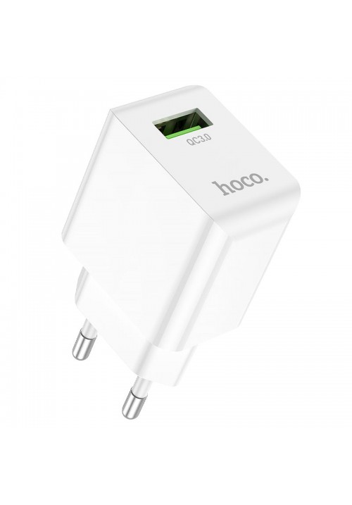 Мережевий зарядний пристрій Hoco C98A USB, 18W, 3A, QC3.0
