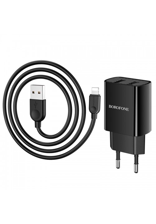 Зарядное устройство Borofone A53A Powerway EU набор с кабелем 