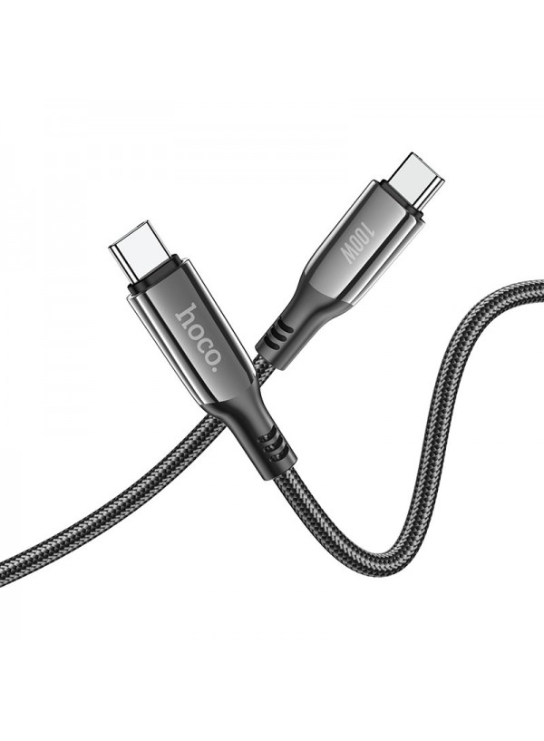 Кабель USB Hoco S51 Extreme Type-C to Type-C 100W 1.2m Black