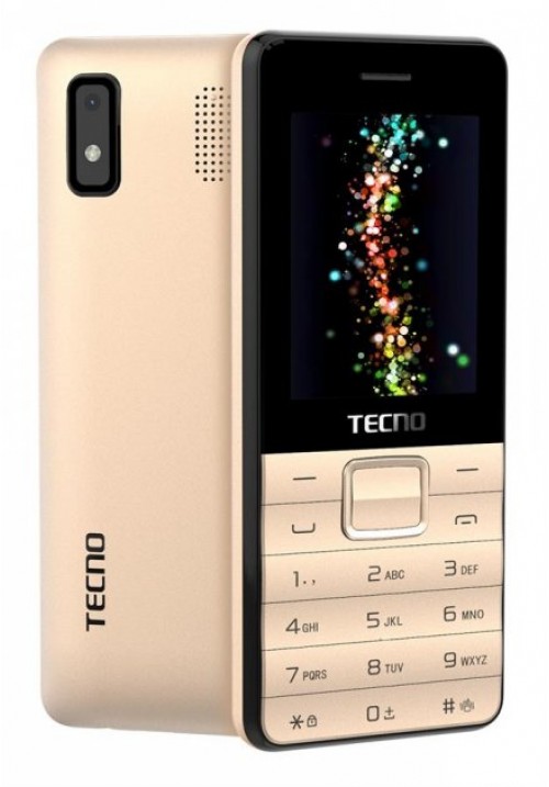 Телефон кнопковий TECNO T372 3SIM Gold