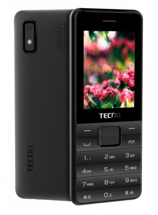 Телефон кнопковий TECNO T372 3SIM Black