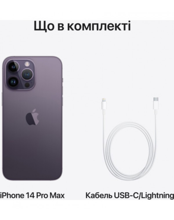 Apple iPhone 14 Pro Max 256GB Deep Purple + защитное стекло в