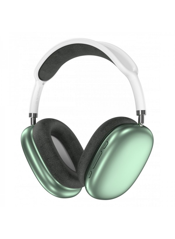 Беспроводные накладные наушники блютуз с микрофоном XO BE25 Bluetooth Зеленый