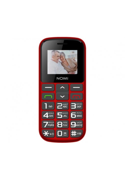 Кнопковий телефон Nomi i1871 Red (червоний)