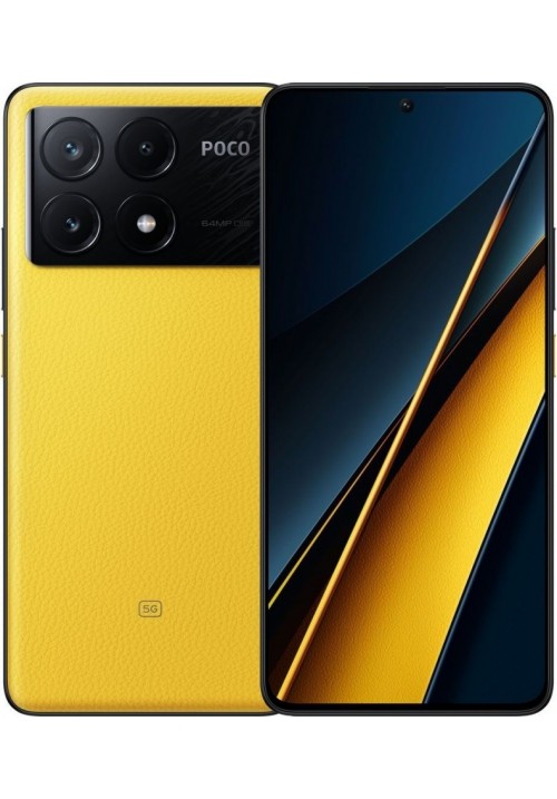 POCO X6 Pro 5G 12/512GB Yellow  + захисне скло В ПОДАРУНОК