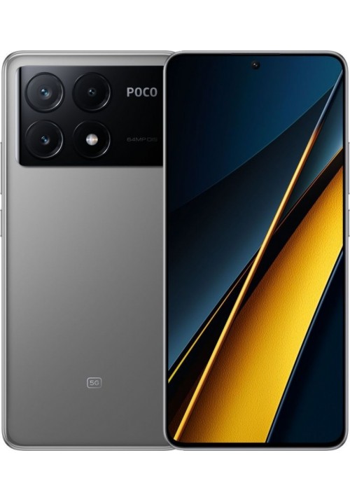 POCO X6 Pro 5G 12/512GB Grey + защитное стекло В ПОДАРОК