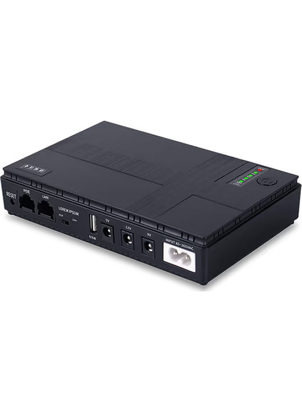 Джерело безперебійного живлення Andes DC1018P 18W 10400mAh 12V/ 9V/5V для роутера